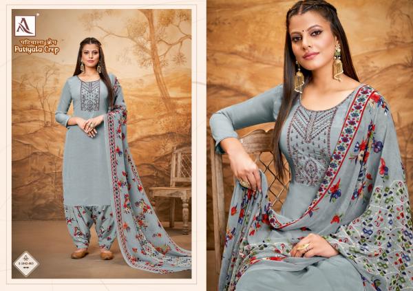 Alok Patiyala Crep Festive Wear Designer Dress Material